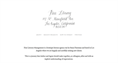 Desktop Screenshot of fineliterary.com